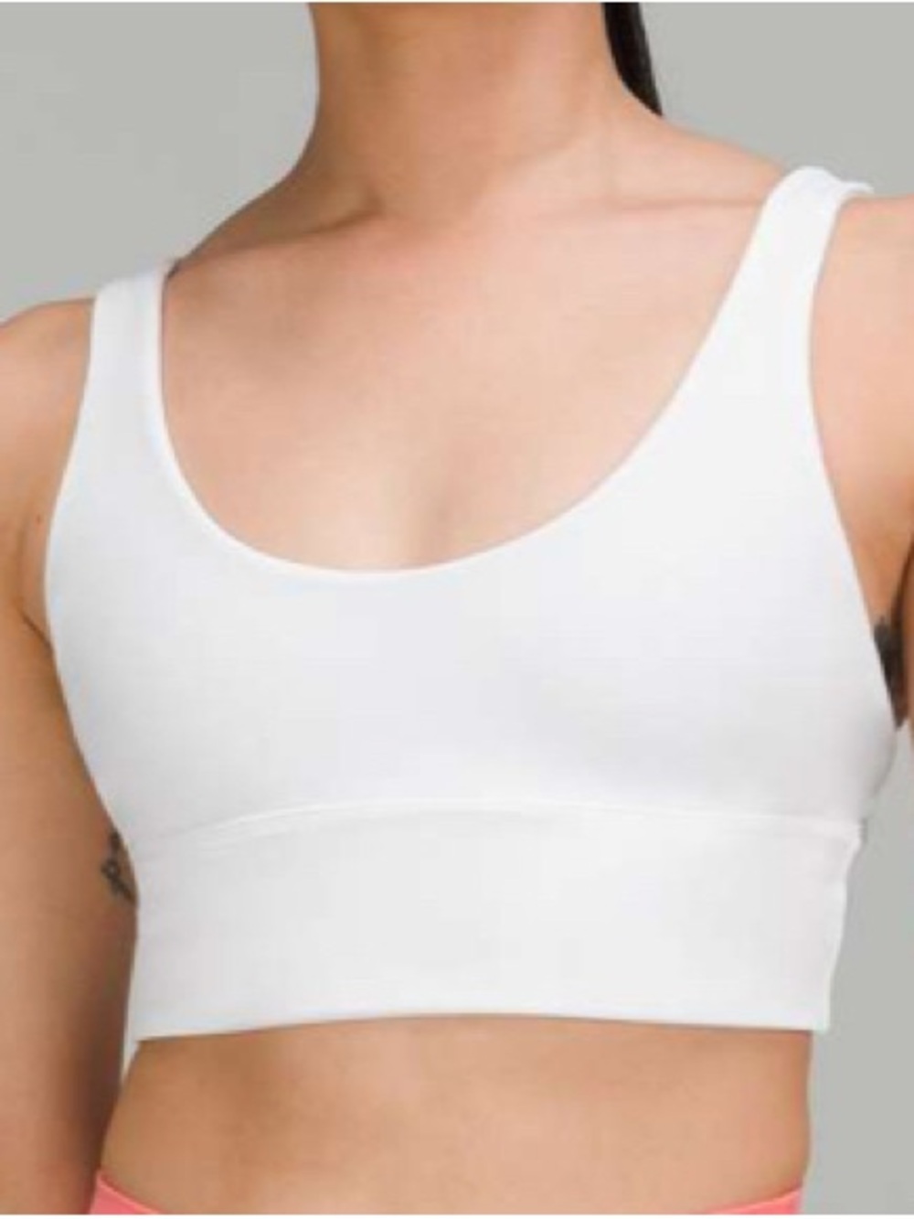 NWT Lululemon Align Reversible Bra White / Strawberry Milkshake size 6